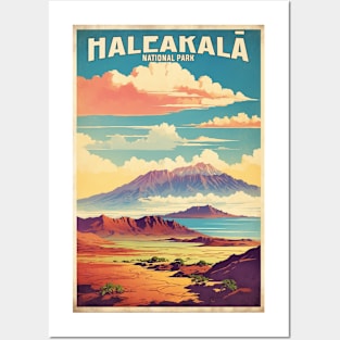 Haleakala National Park Hawaii USA Vintage Travel Retro Tourism Posters and Art